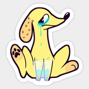 Sad puppy Sticker